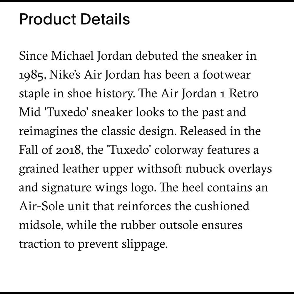 Air Jordan 1 Retro Mid “Tuxedo”